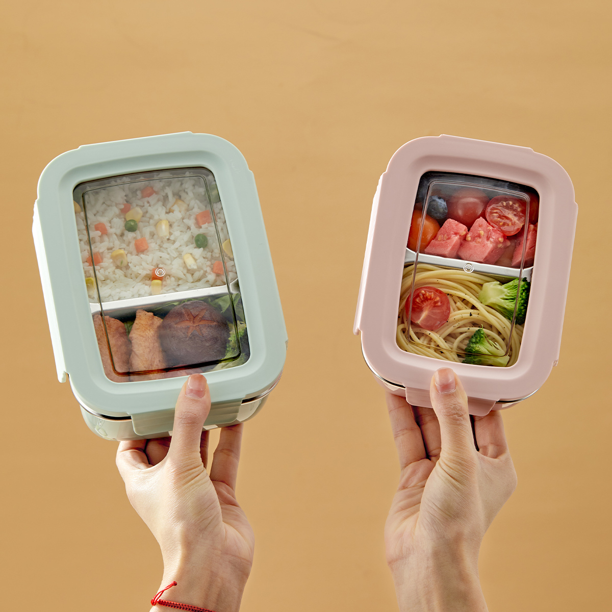 Meal Prep Jar - Microwave 304 Stainless Steel Compartment Lunch