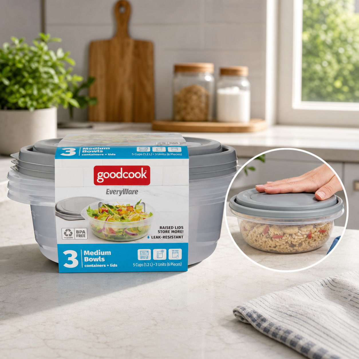 6pcs Round 5 Cup Food Storage  - Meal Prep Container recension och pris
