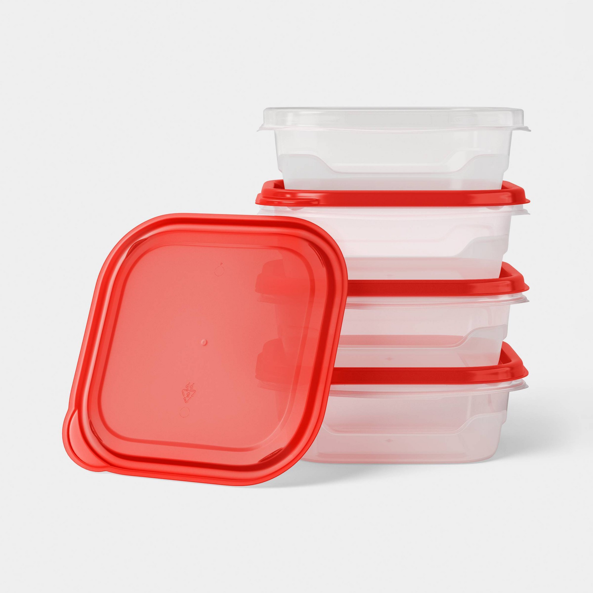 4ct Small Square Food Storage  - Meal Prep Container recension och pris