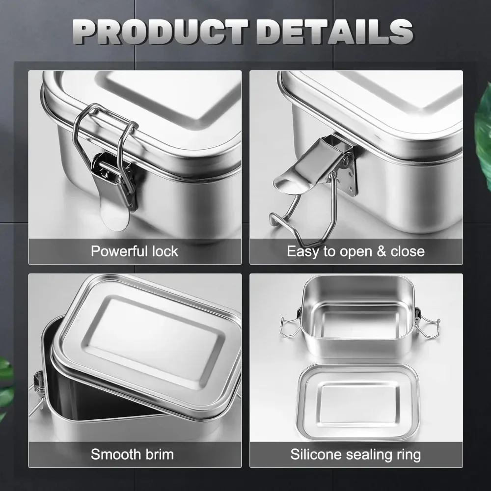 Stainless Steel Lunch Box for  - Meal Prep Lunch recension och pris
