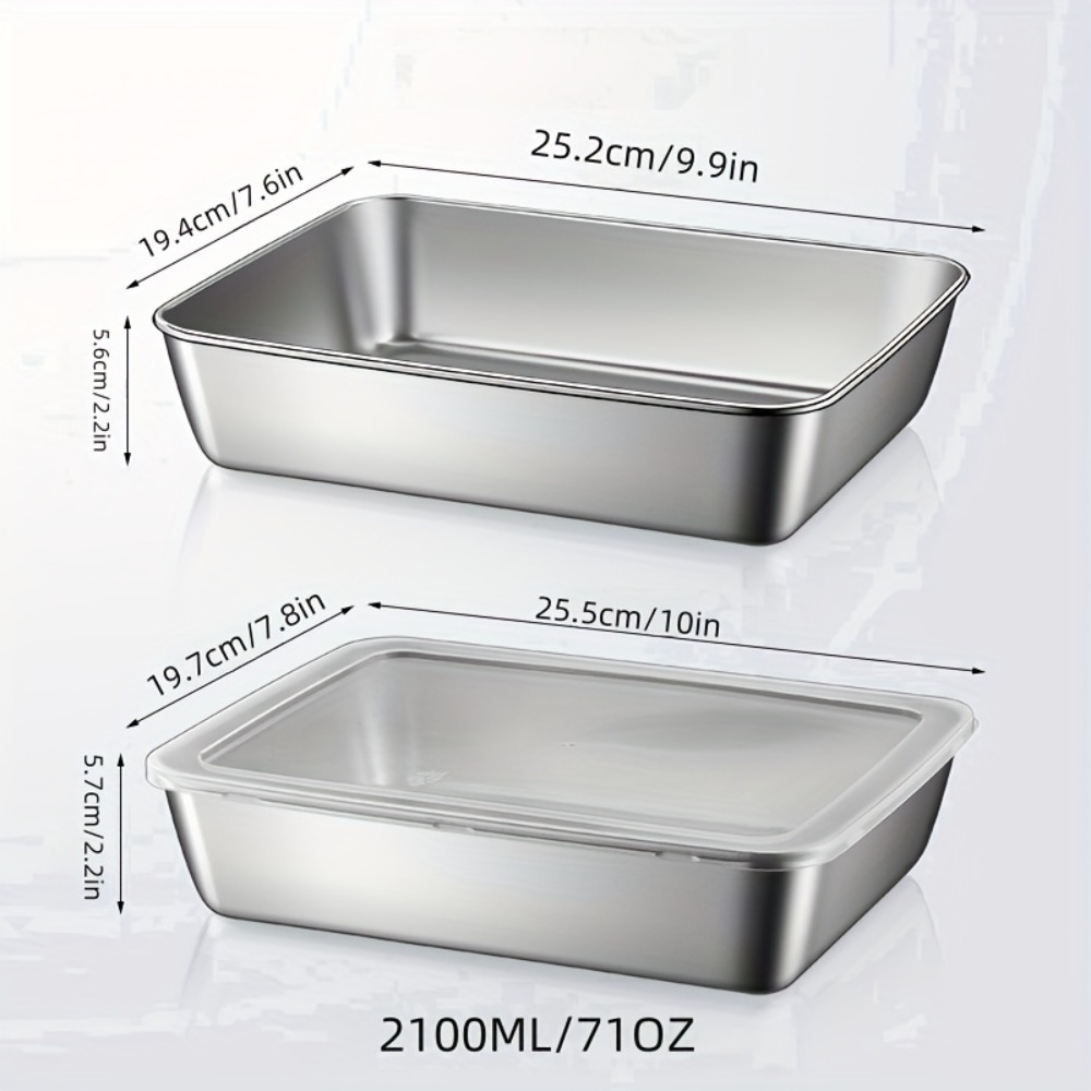 5-Piece Stainless Steel Food S - Meal Prep Containers Xl recension och pris