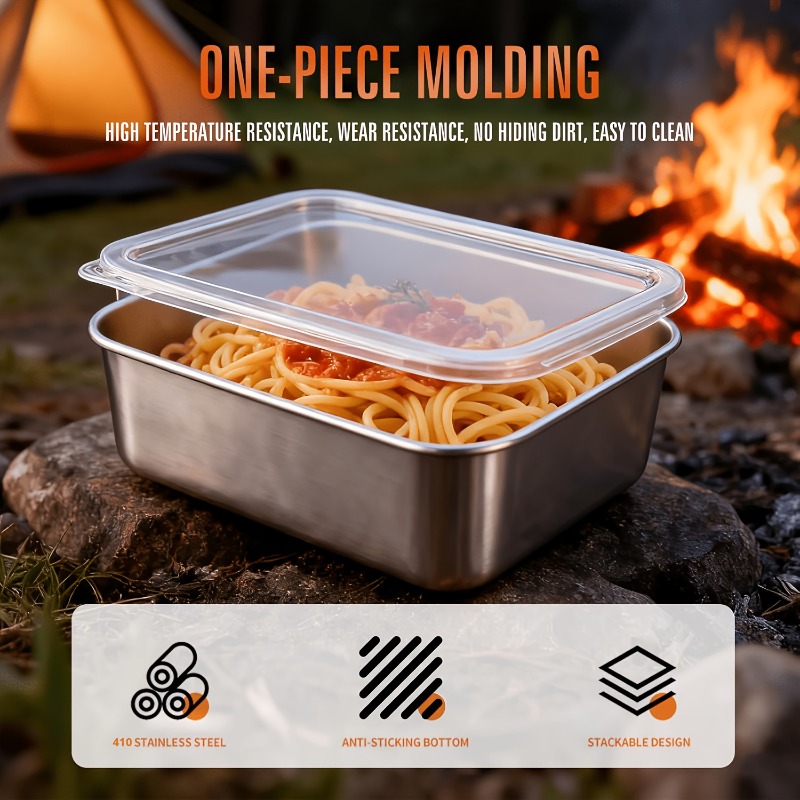 5pcs Stainless Steel Food Cont - Meal Prep Containers Xl recension och pris