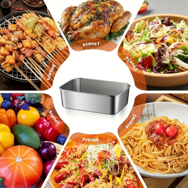 5pcs Stainless Steel Food Cont - Meal Prep Containers Xl recension och pris