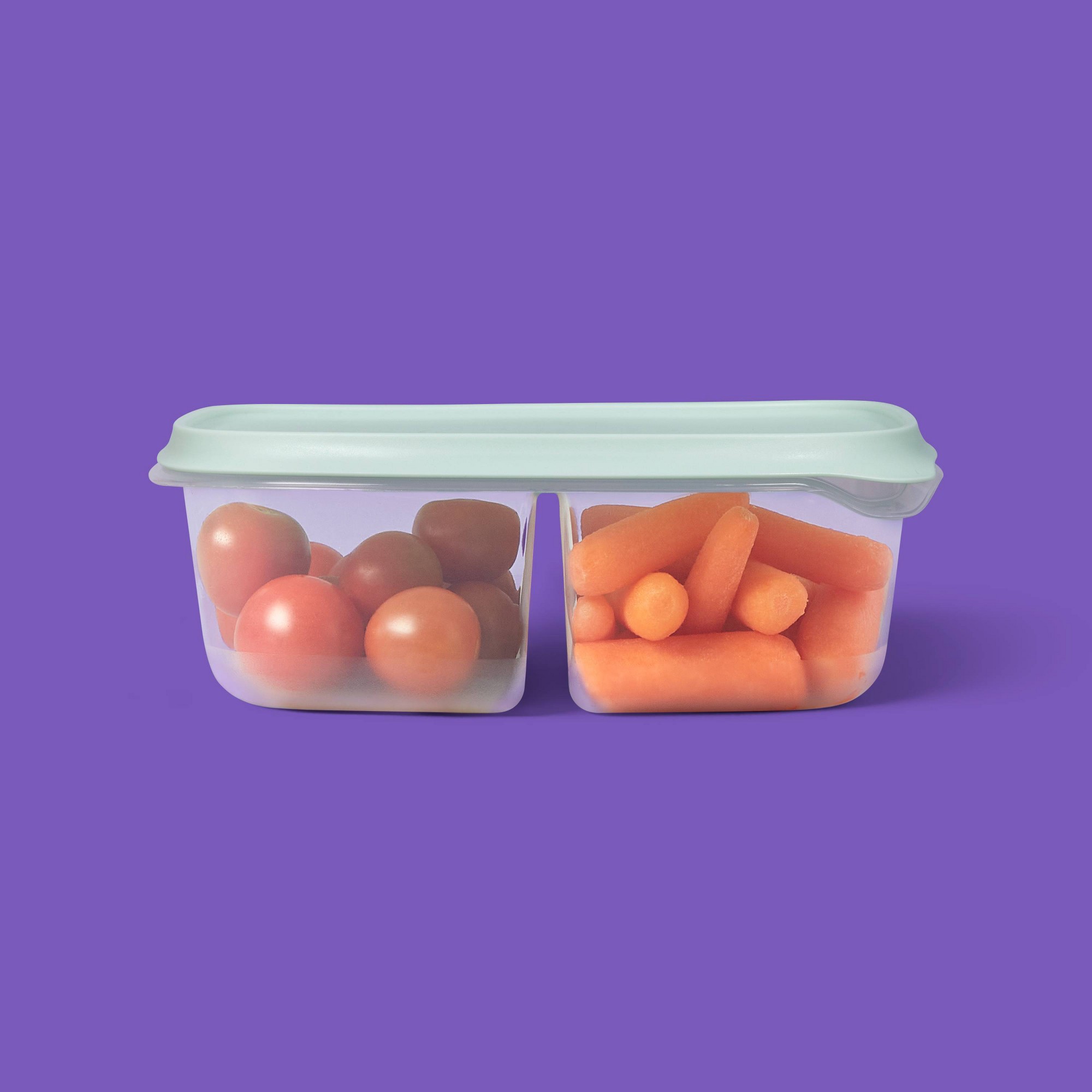 3ct Clear Plastic Divided Rect - Meal Prep Container recension och pris