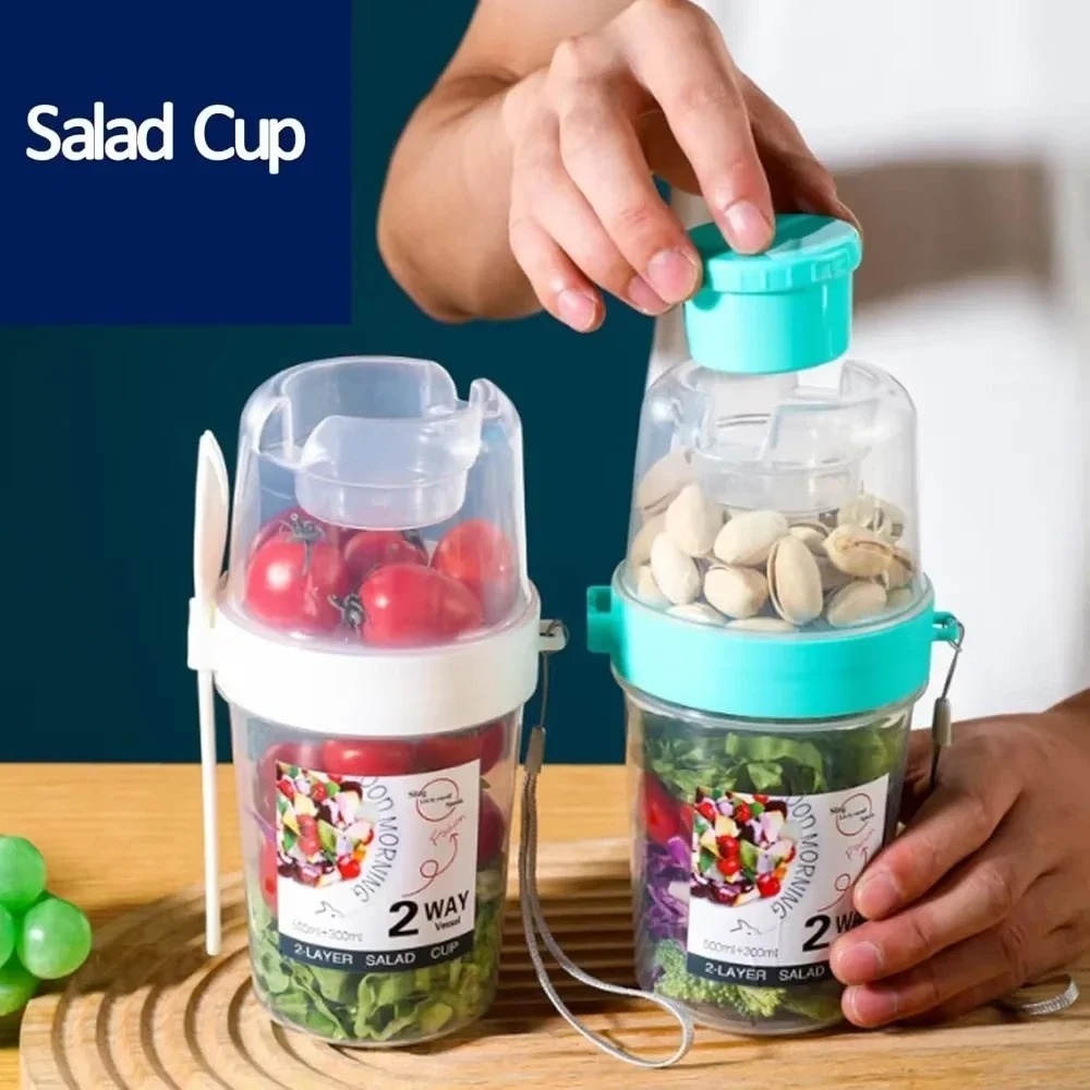 Portable Salad Cup Breakfast C - Meal Prep Jar recension och pris