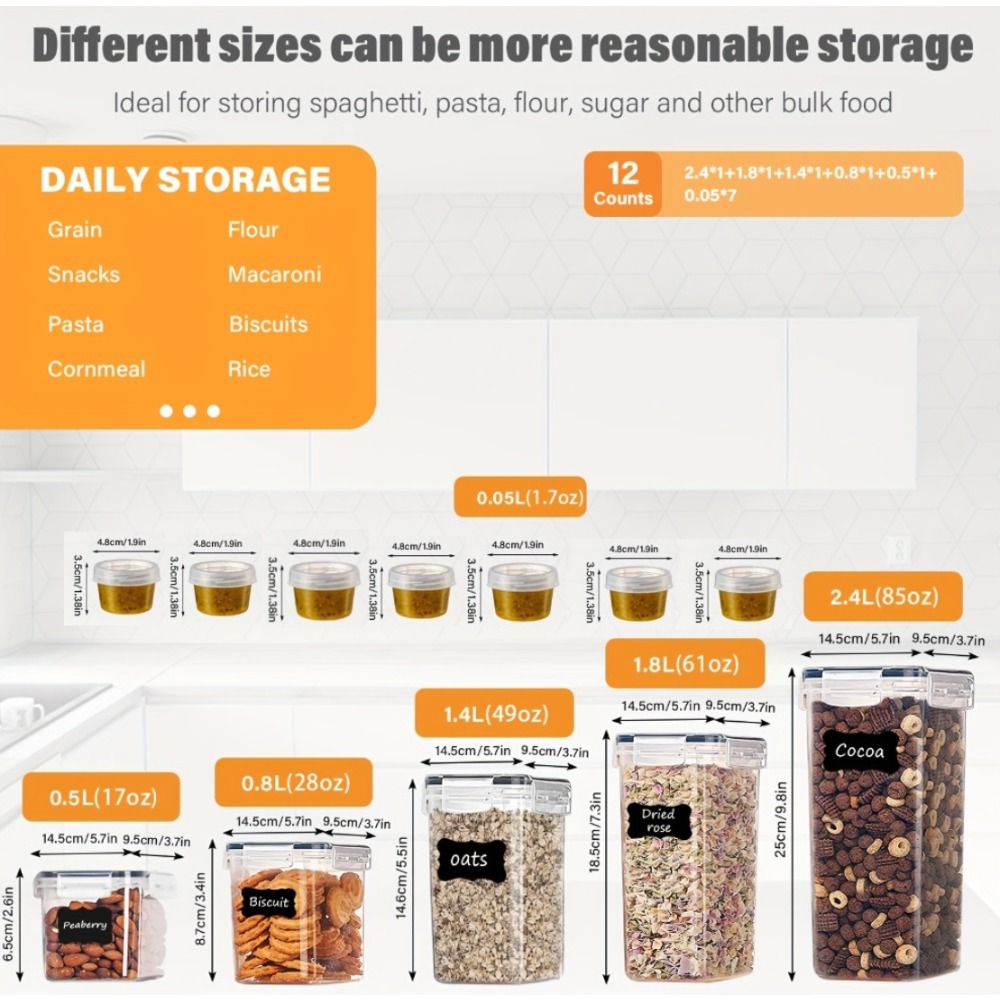 12-Piece Food Storage Containe - Meal Prep Containers Xl recension och pris