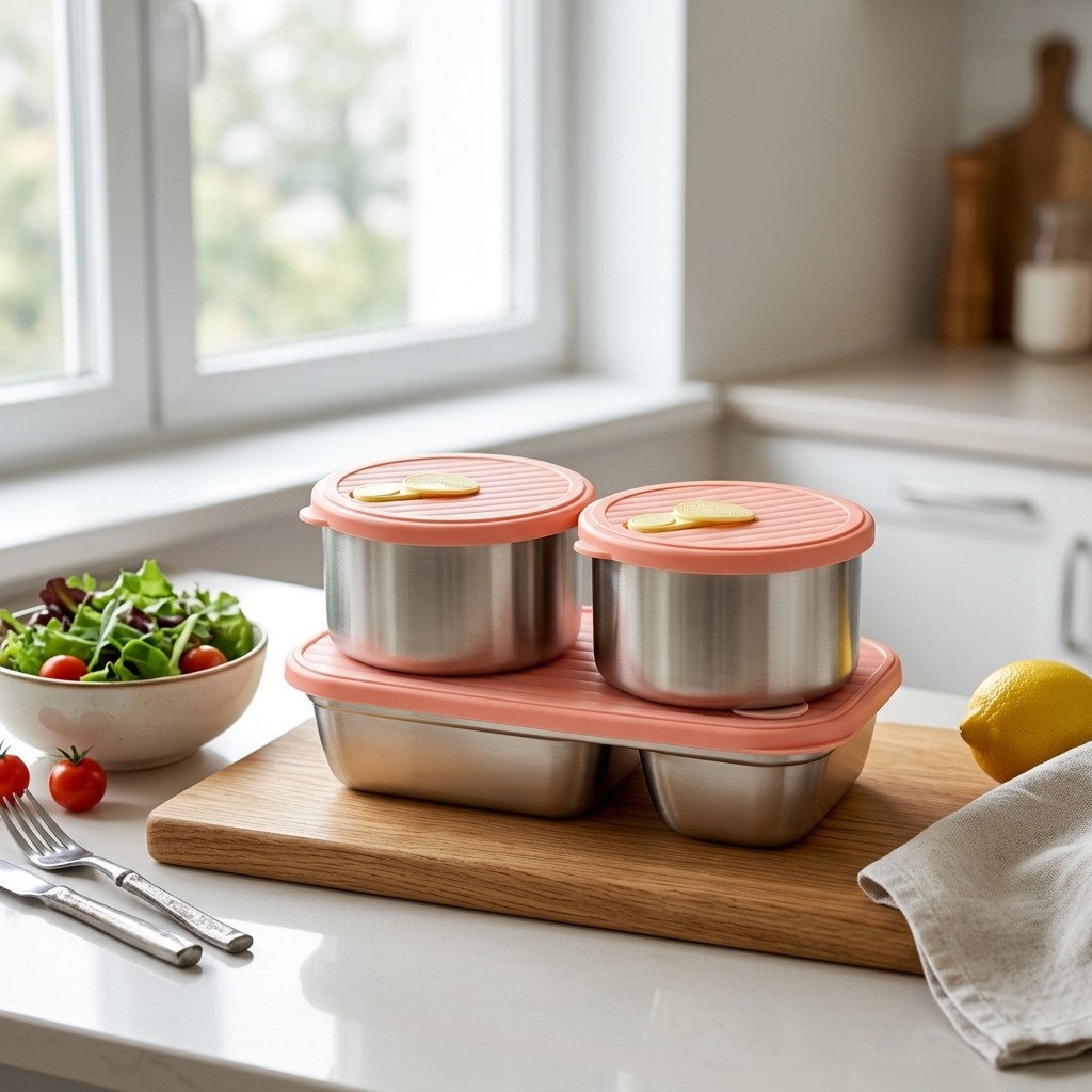 Microwave Safe 304 Stainless S - Meal Prep Lunch recension och pris