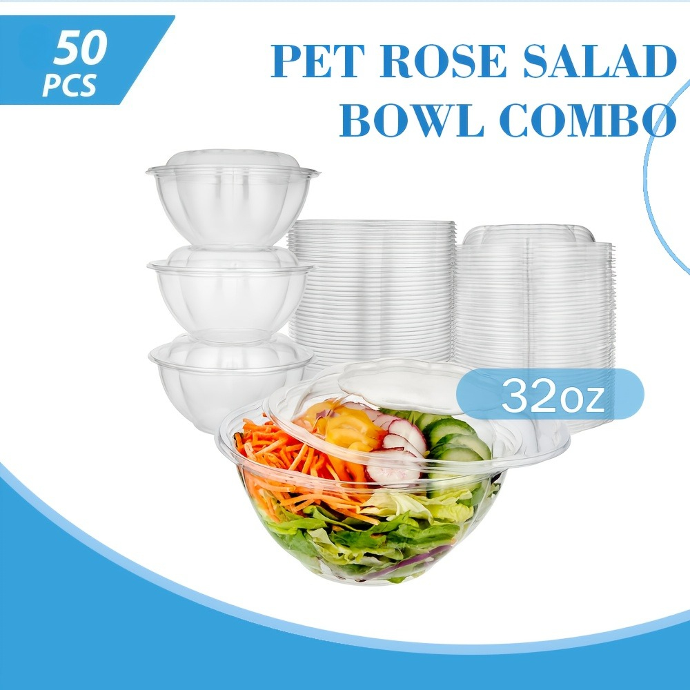 50‑pack 32‑ounce clear plastic - Meal Prep Quinoa recension och pris