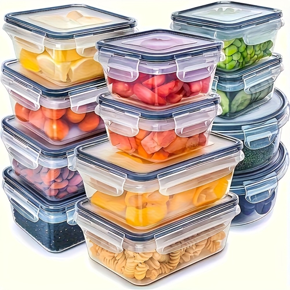 8-PC BPA-Free Airtight Food Co - Meal Prep Containers Xl recension och pris