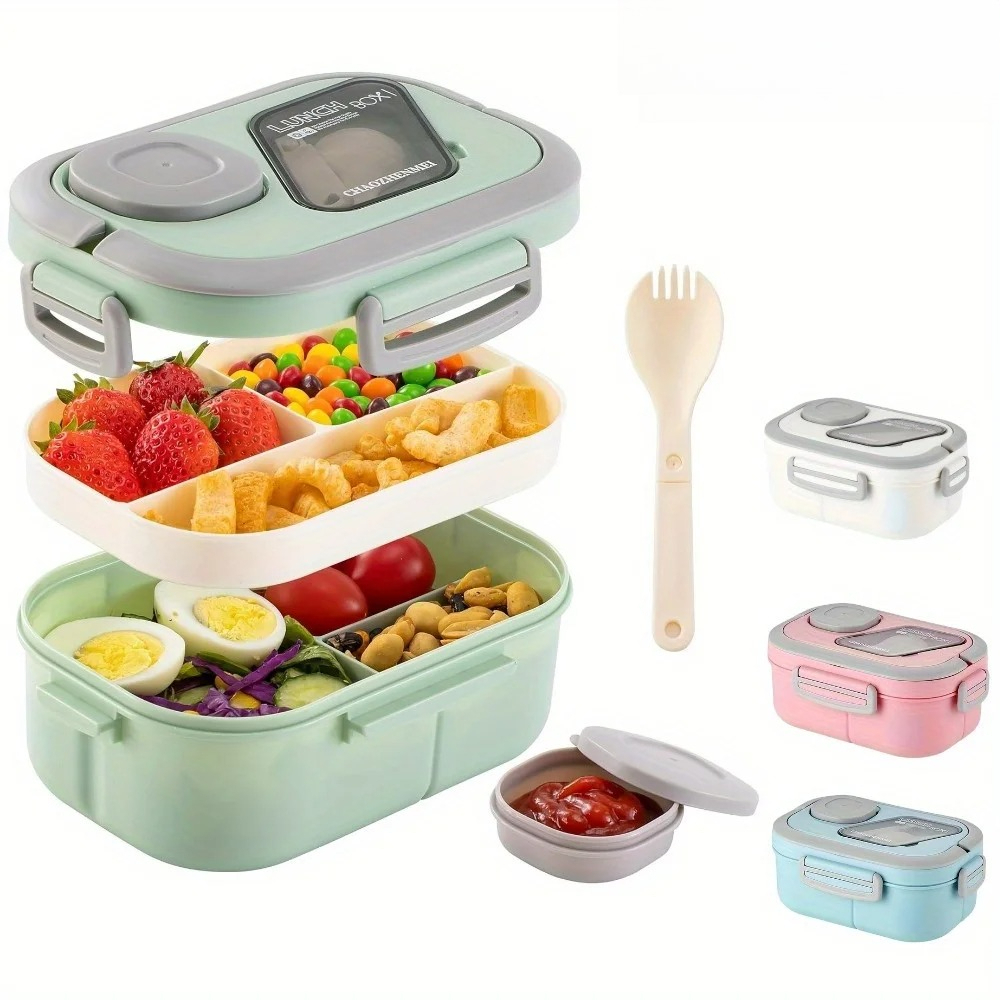 Bento Lunch Box Salad Containe - Salad Container Jar recension och pris