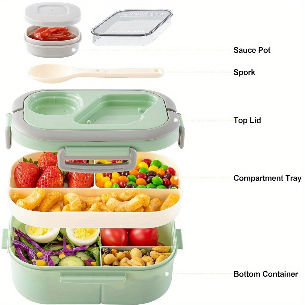 Bento Lunch Box Salad Containe - Salad Container Jar recension och pris