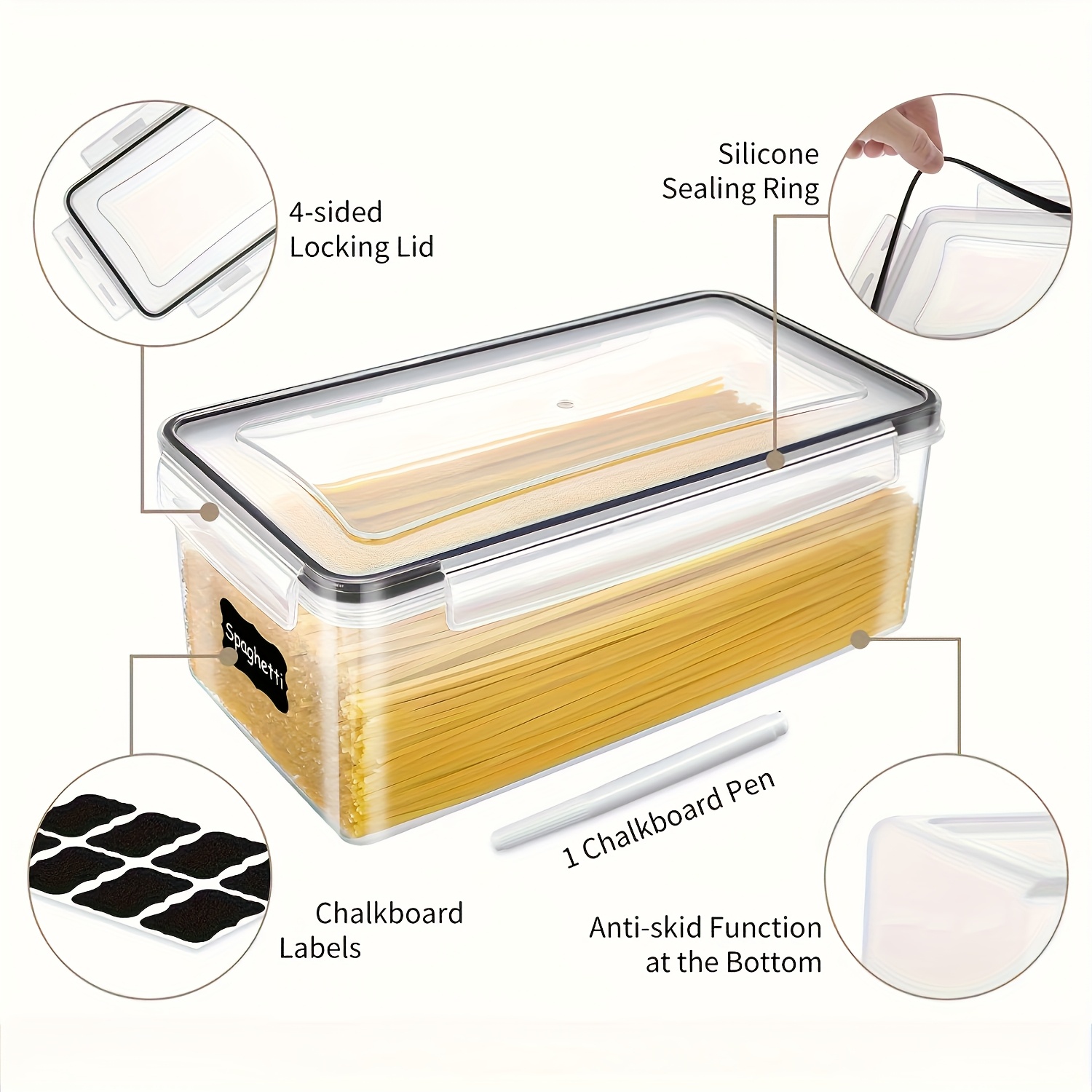 1/2/3/Sets Airtight Food Stora - Meal Prep Containers Xl recension och pris