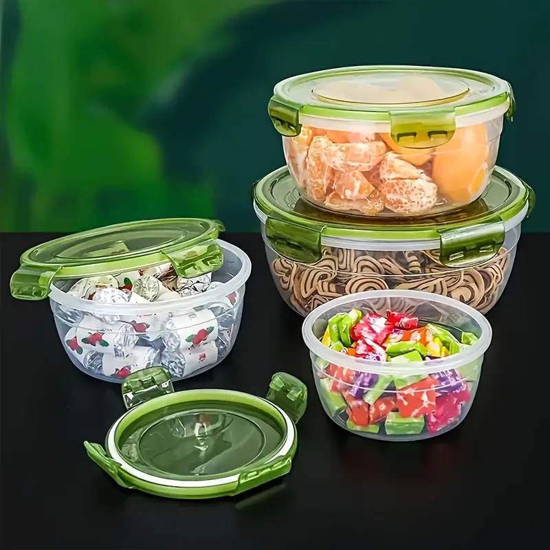 4 Plastic Food Storage Contain - Meal Prep Kits recension och pris