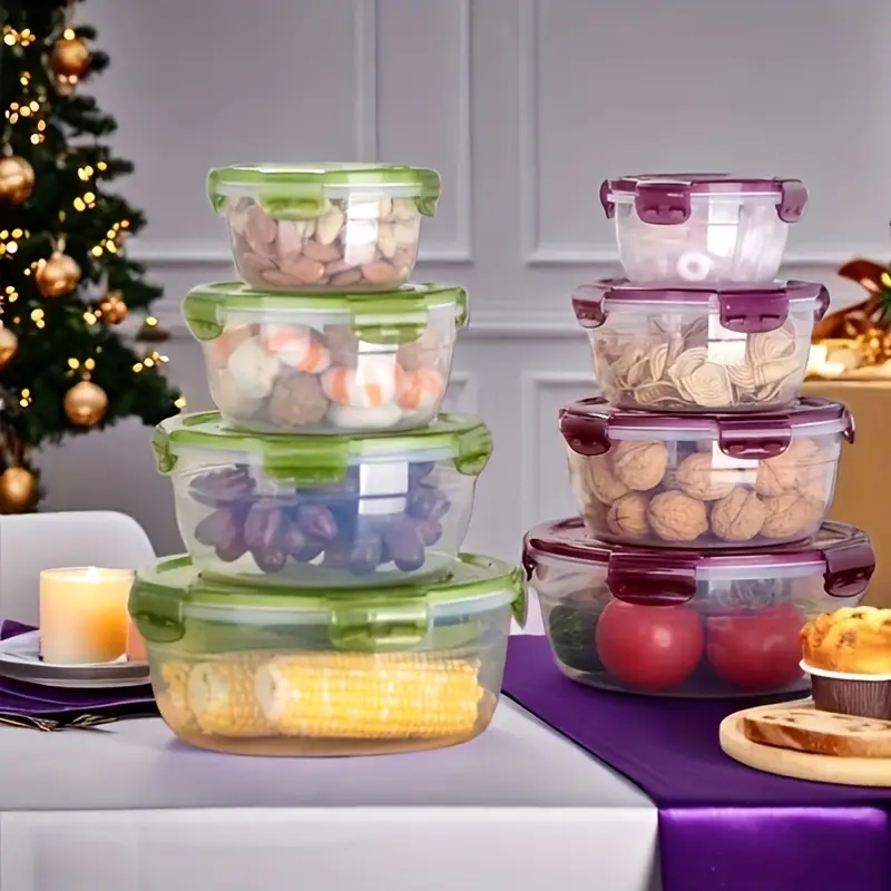 4 Plastic Food Storage Contain - Meal Prep Kits recension och pris