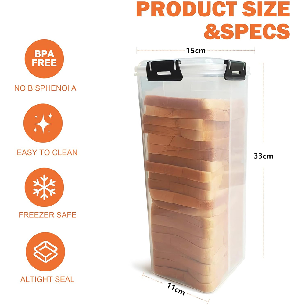 Bread Storage Container with A - Meal Prep Container recension och pris