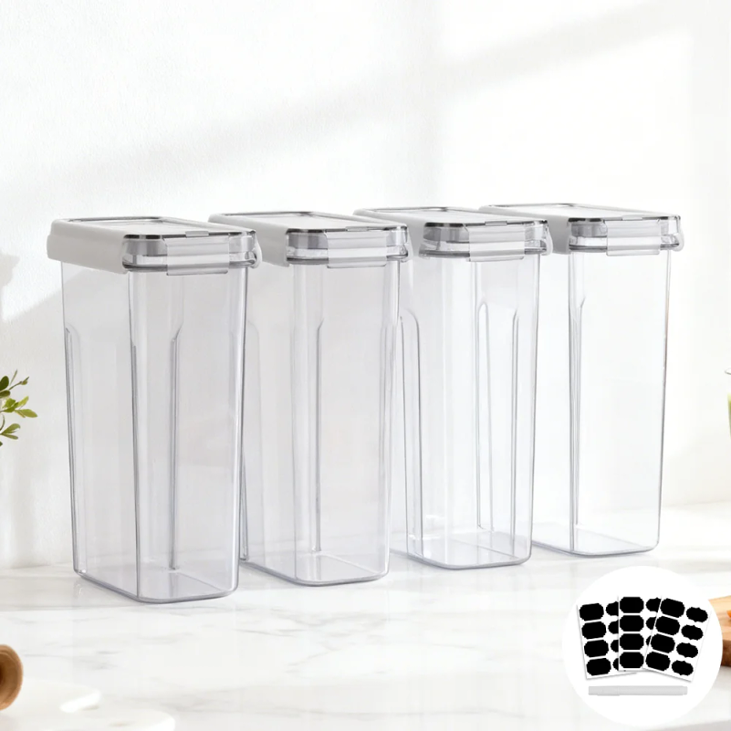 4pc/8pc Food Containers Set 4L - Meal Prep Jar recension och pris
