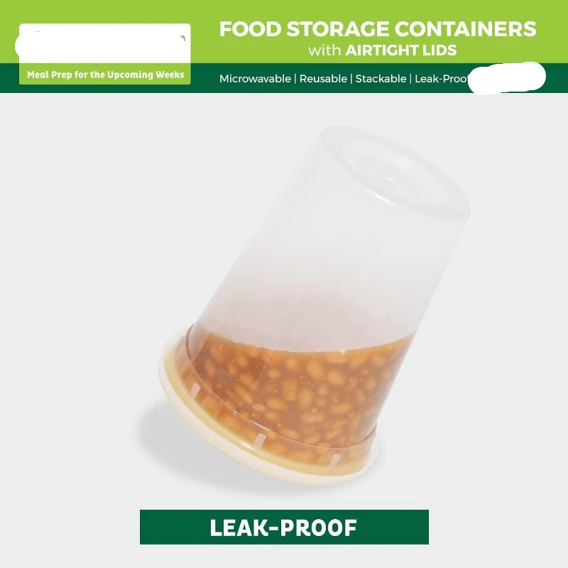 [24 Set] 8oz-32 Oz Plastic Del - Meal Prep Container recension och pris