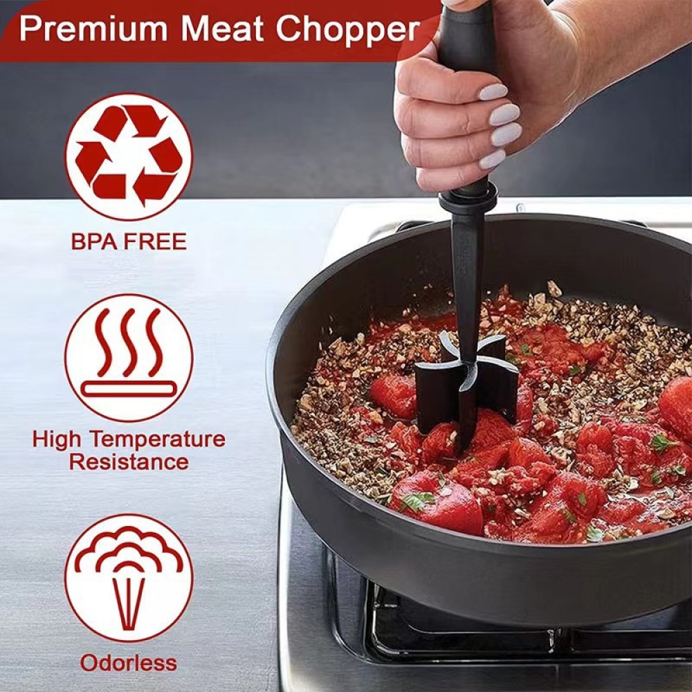 Kitchen Meat Chopper Masher Ha - Meal Prep Ground Beef recension och pris