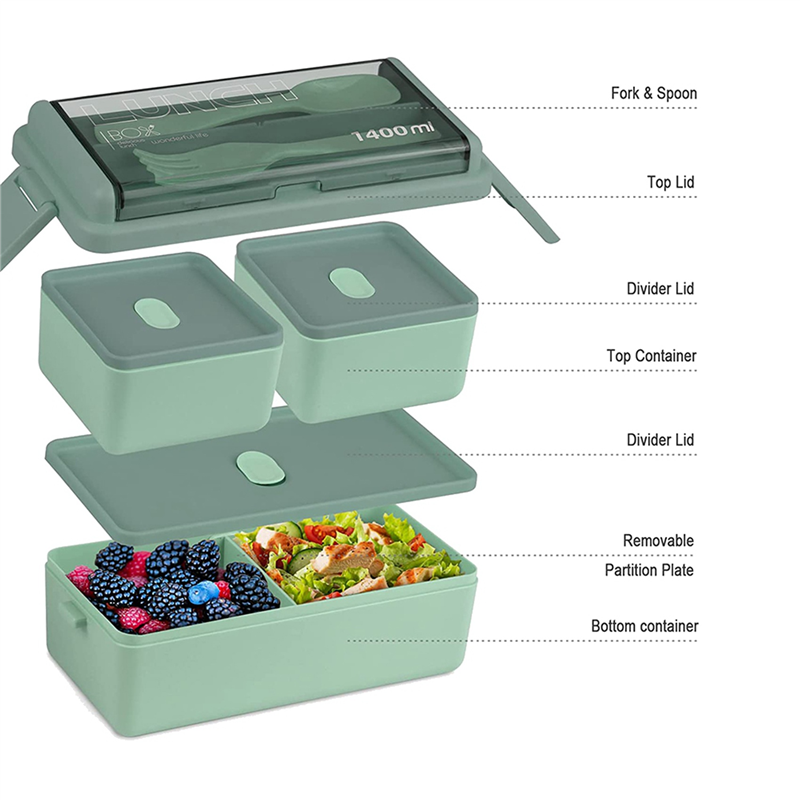 ABXF-2X Bento Box Kit, 47.35OZ - Meal Prep Kits recension och pris