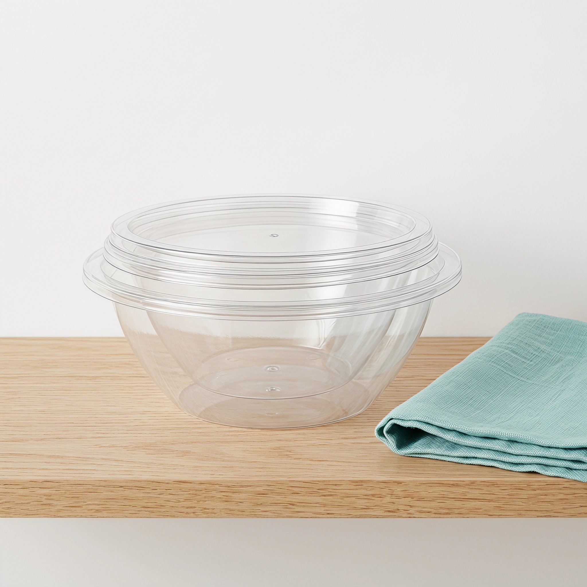 2Sets Clear Salad Mixing Bowls - Meal Prep Container recension och pris