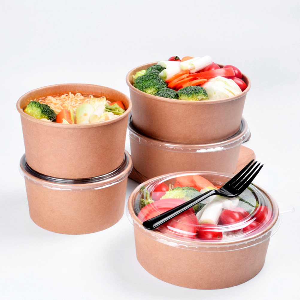 20Pcs Kraft Paper Bowls Leakpr - Meal Prep Container recension och pris