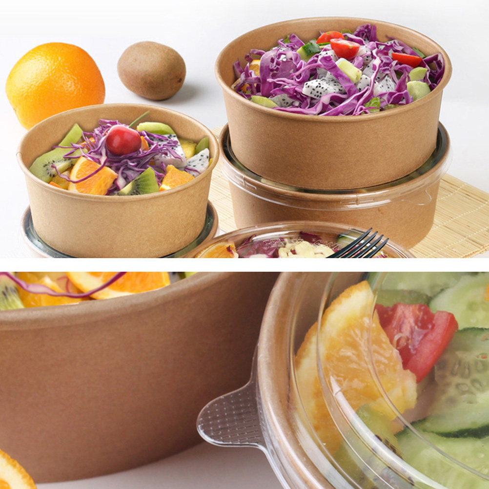 20Pcs Kraft Paper Bowls Leakpr - Meal Prep Container recension och pris