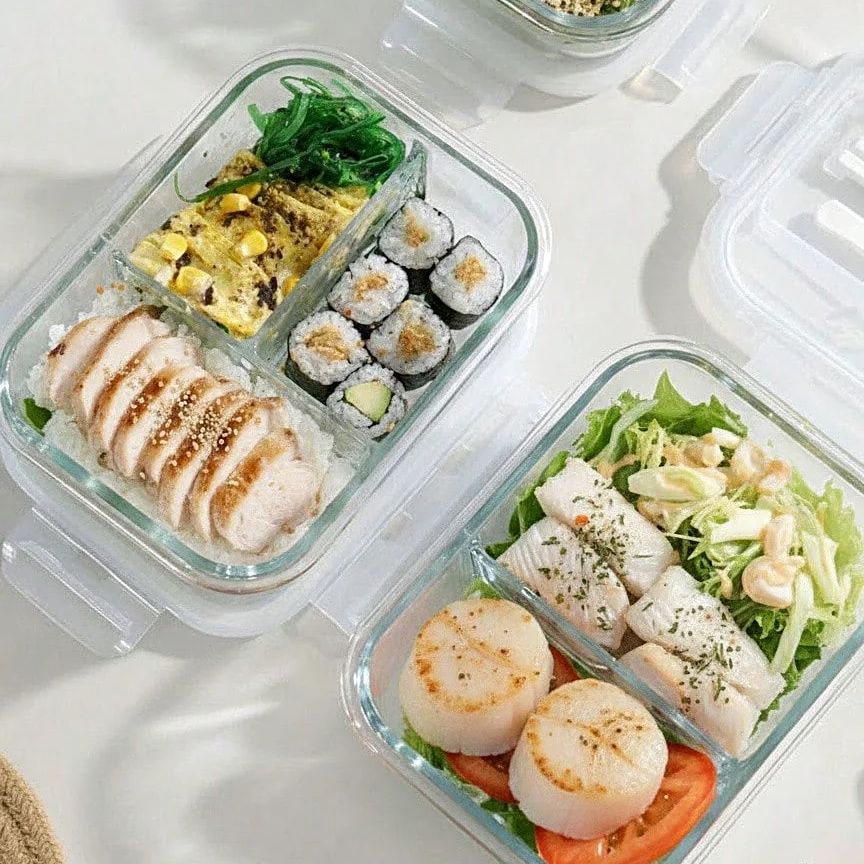 Glass Food Storage Container W - Meal Prep Containers Xl recension och pris