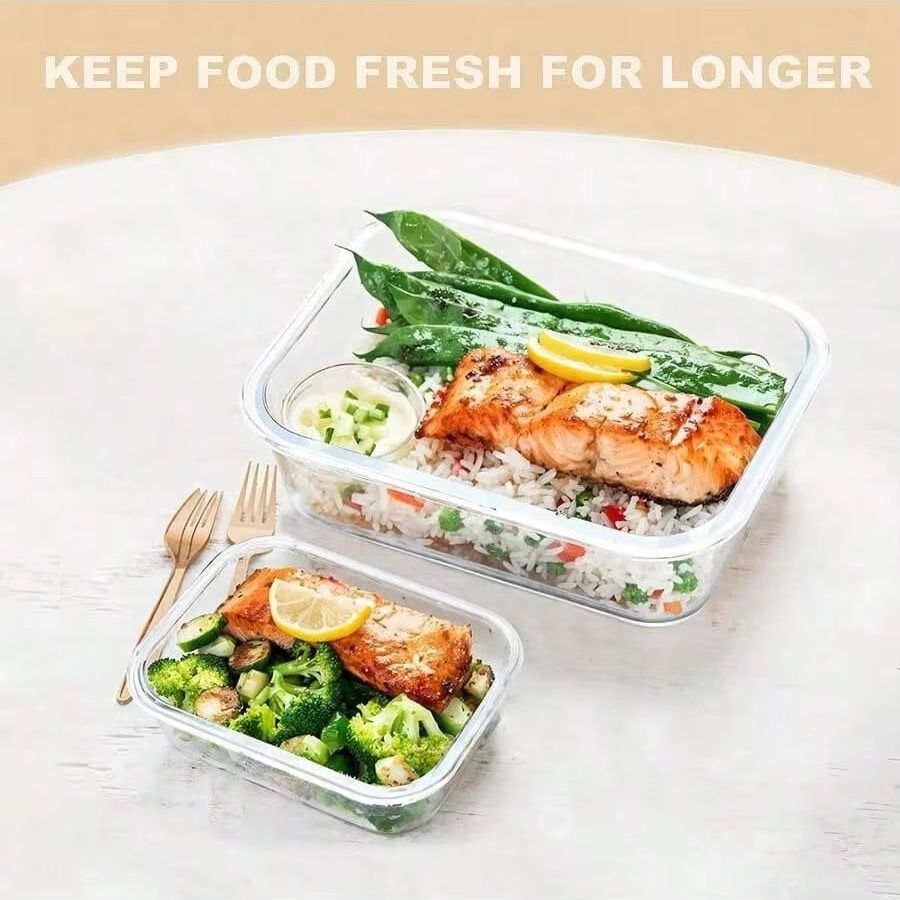 Glass Food Storage Container W - Meal Prep Containers Xl recension och pris