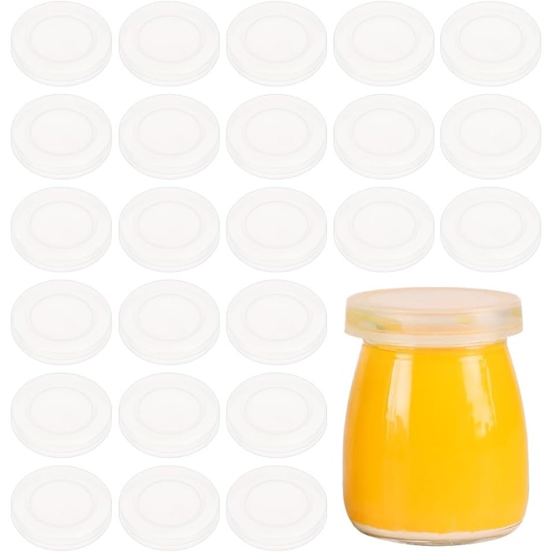 48 Pcs 2inch Yogurt Jar Lids C - Meal Prep Jar recension och pris