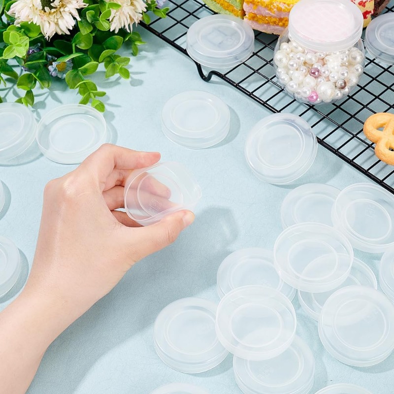 48 Pcs 2inch Yogurt Jar Lids C - Meal Prep Jar recension och pris