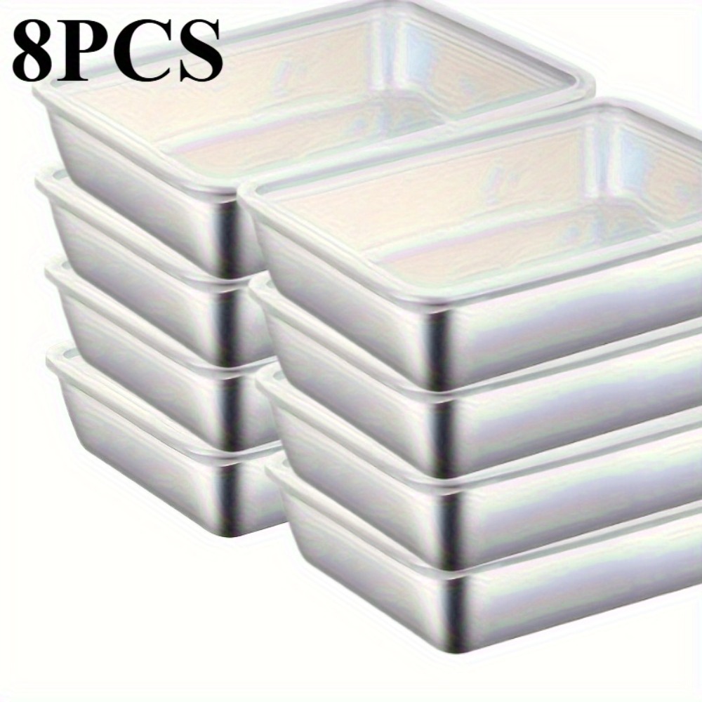 8-Piece Stainless Steel Food C - Meal Prep Containers Xl recension och pris