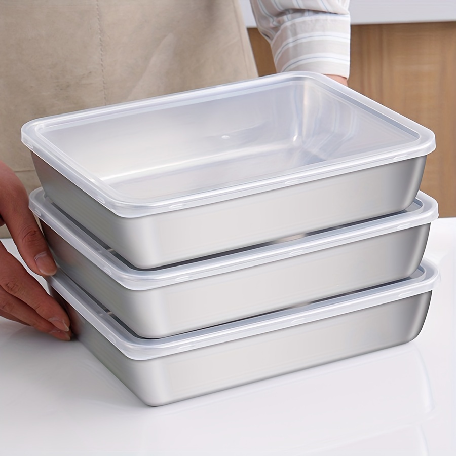 3-Piece Stainless Steel Food S - Meal Prep Containers Xl recension och pris