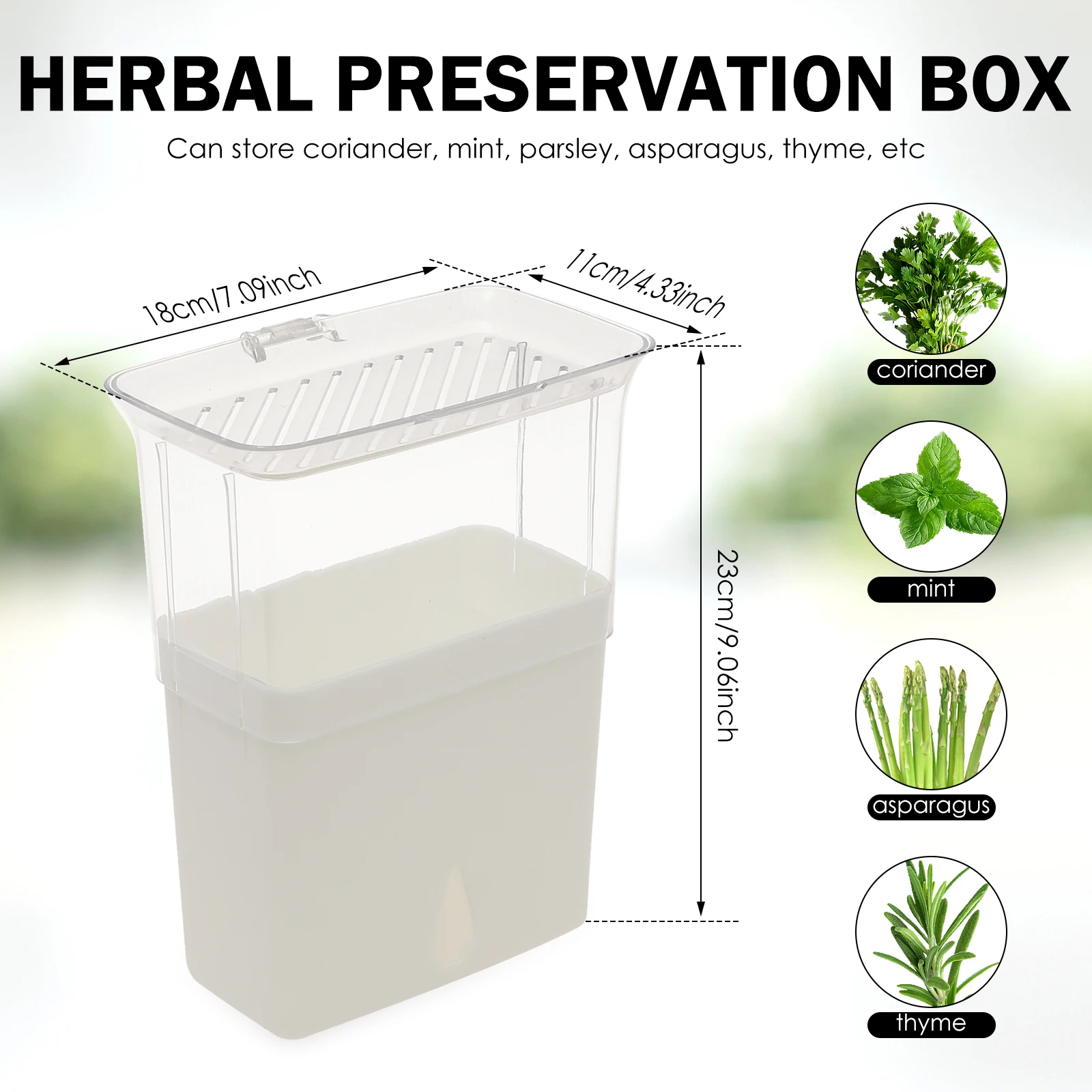 Clear Herb Saver Storage Conta - Herb Keeper Bottle recension och pris