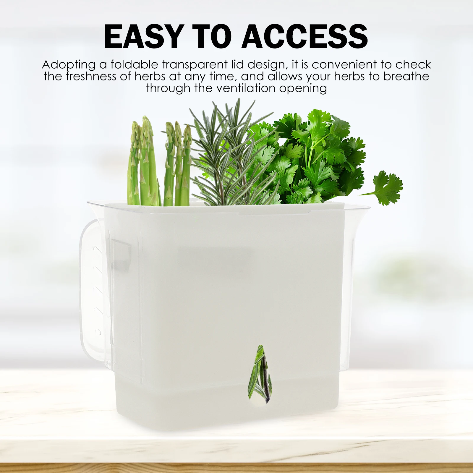 Clear Herb Saver Storage Conta - Herb Keeper Bottle recension och pris