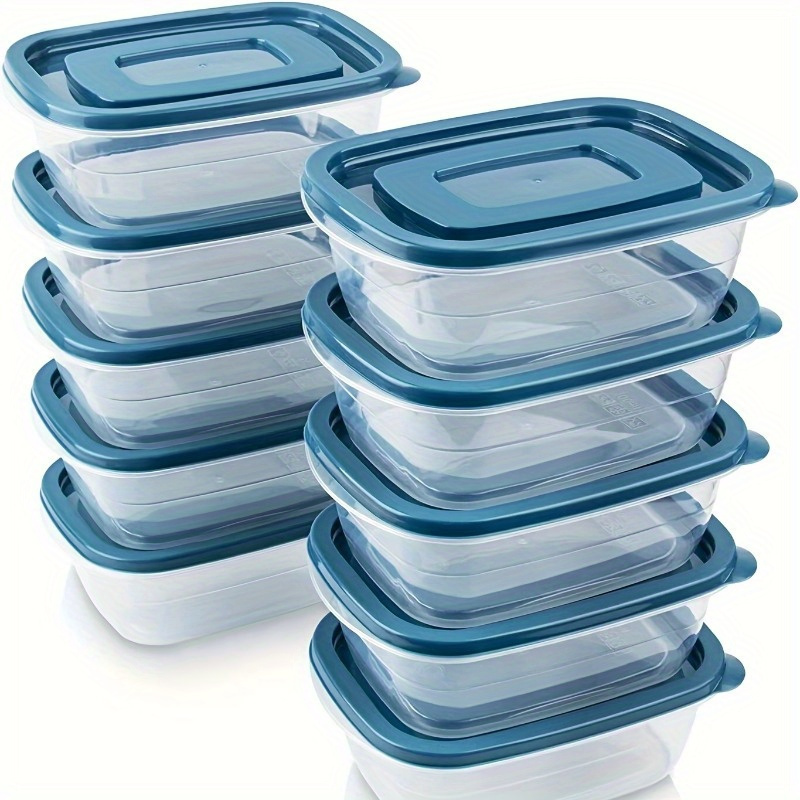 A Set of 6 Transparent Stackab - Meal Prep Containers Xl recension och pris