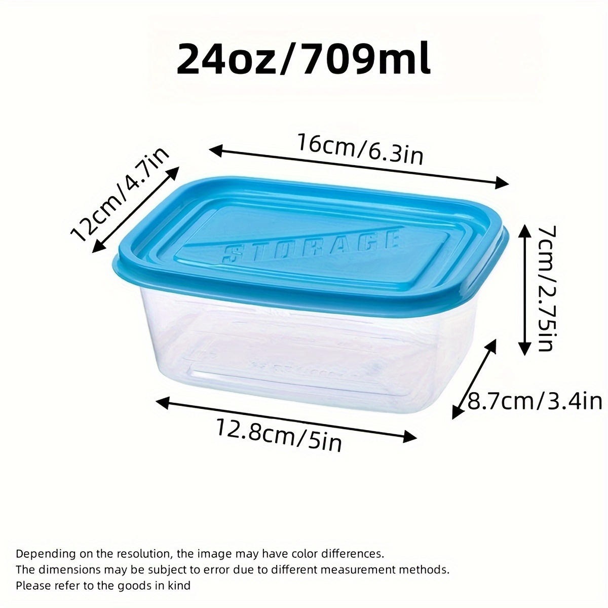 A Set of 6 Transparent Stackab - Meal Prep Containers Xl recension och pris