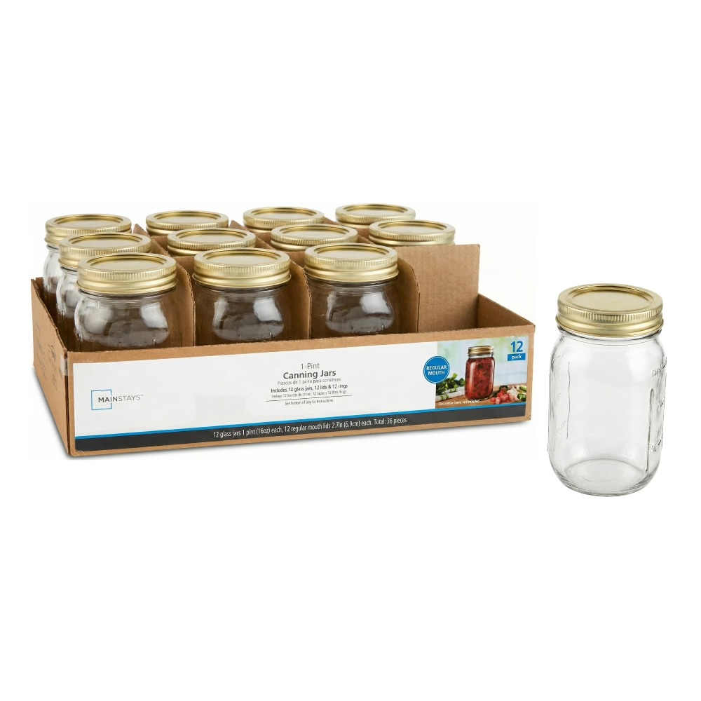 16 oz Mason Jars, Regular Mout - Meal Prep Jar recension och pris