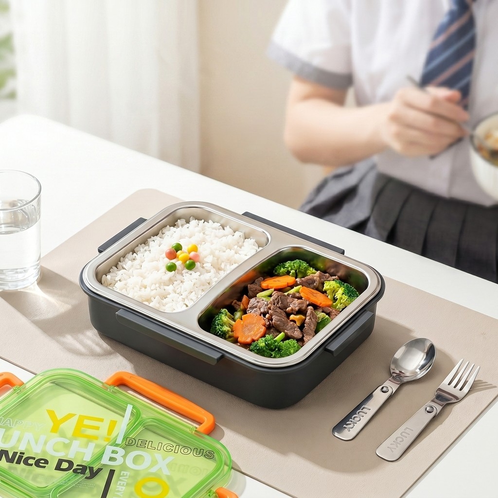 Microwavable 304 Stainless Ste - Meal Prep Lunch recension och pris