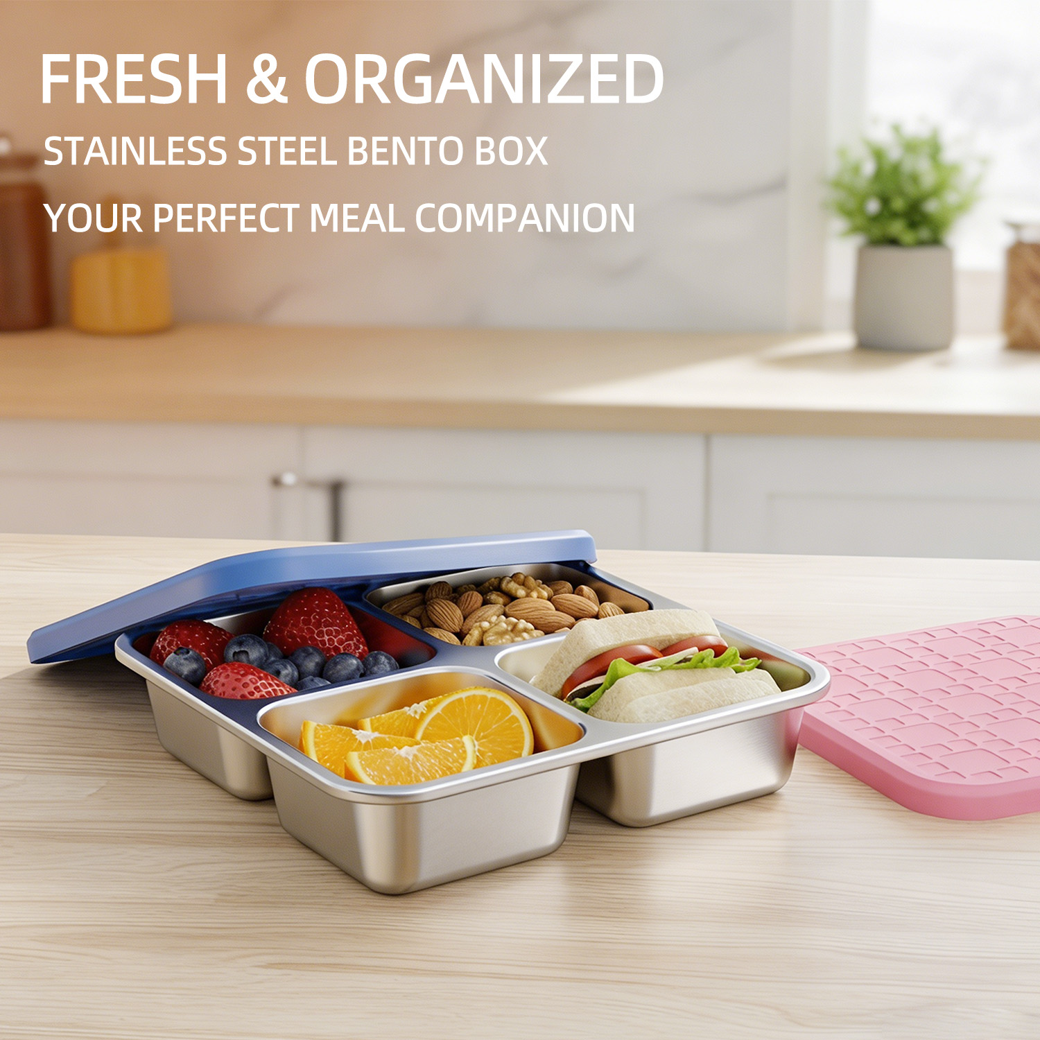 304 Stainless Steel Divided Lu - Meal Prep Container recension och pris