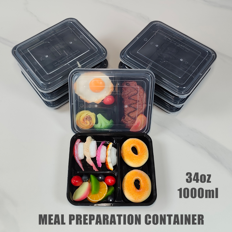 3-Compartment 34 Oz/1000 Ml, 1 - Meal Prep Lunch recension och pris