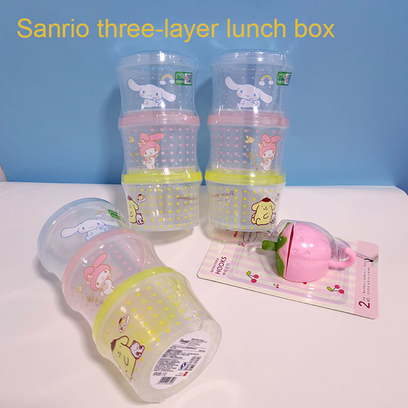 Kitty Bento Box Set 3 Pieces C - Meal Prep Container recension och pris