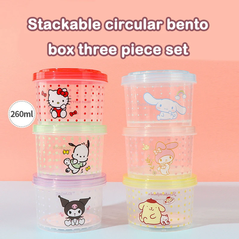 Kitty Bento Box Set 3 Pieces C - Meal Prep Container recension och pris