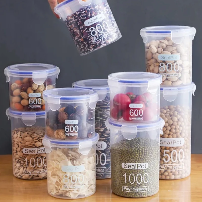 1/4PCS Sealed Jars With Scale  - Meal Prep Jar recension och pris